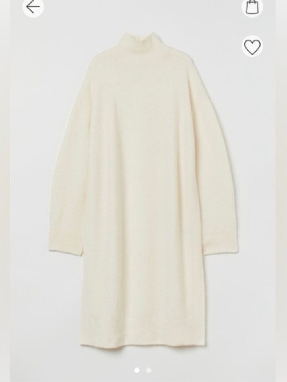 H&M Knit Dress in Cream - NWT